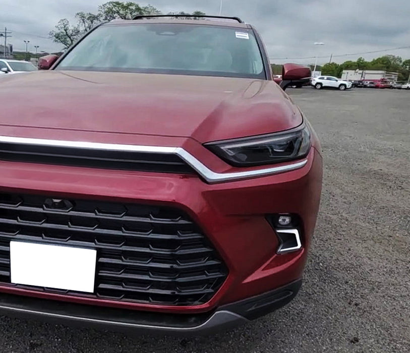 Fog Bezel Replace White/Amber Switchback LED DRL Kit For Toyota Grand Highlander