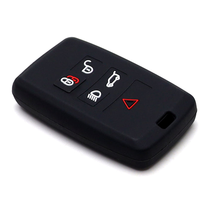 Black Soft Silicone Key Fob Cover For Land Rover 18+ Range Rover/Sport, Defender