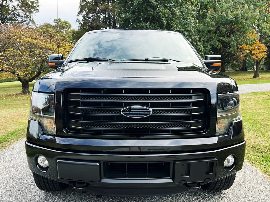 9" Distressed US Flag Grille Emblem Badge For Ford F150 F250 Edge Explorer, etc