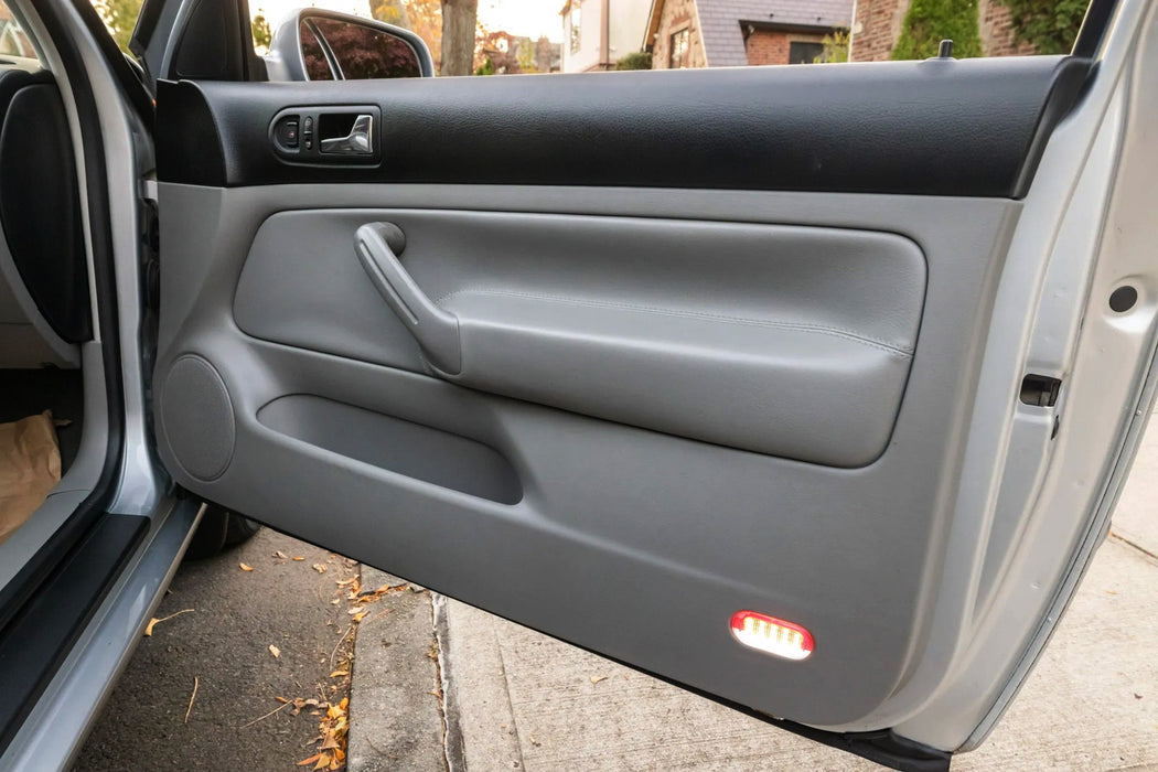 Red/Clear Lens Full LED Side Door Courtesy Lamps For VW Golf Jetta III IV Beetle