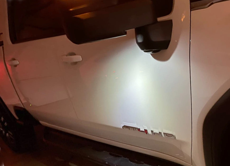 White Full LED Under Mirror Lights For 07-14 Chevy Silverado Suburban GMC Sierra