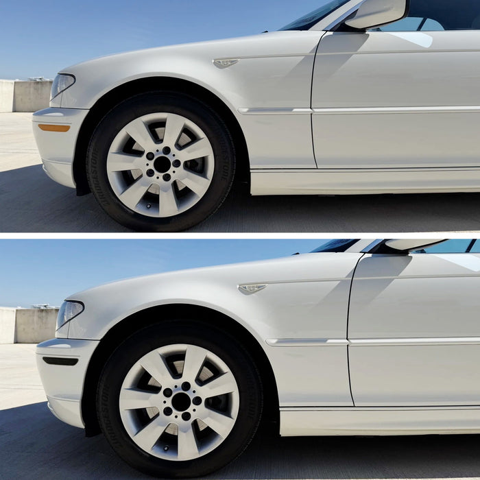 Euro Smoke Front Bumper Side Marker Reflex For BMW E46 2004-06 325CI 330CI Coupe