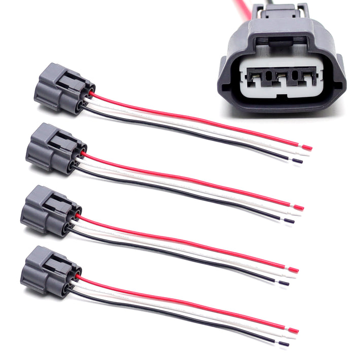 4pc Spark Plug Ignition Coil Connectors w/ Wiring For Nissan Altima Sentra, etc
