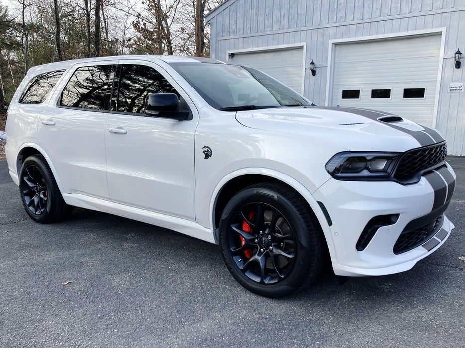 Smoked Lens White Full LED Front Bumper Side Marker Lights For Dodge 21+ Durango