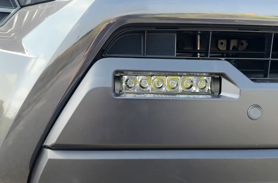 White LED Fog Pocket Light Kit For Toyota 22+ Tundra/Sequoia, 24+ Tacoma/4Runner