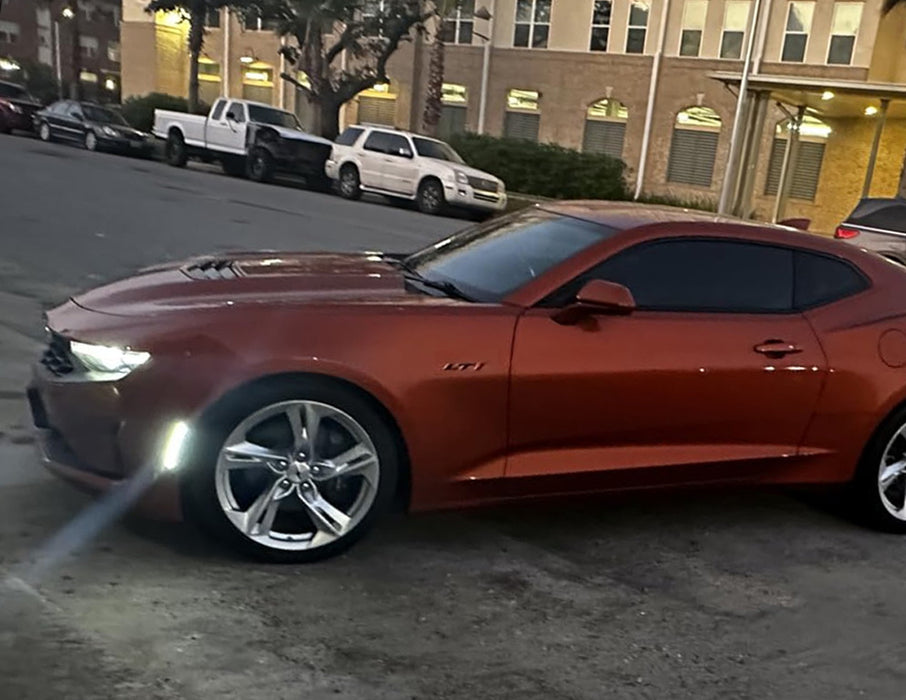 Clear Lens Front White LED Side Marker Lights For Chevy Camaro Cadillac ATS CTS