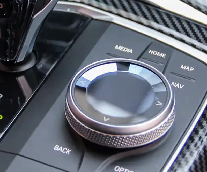 Crystal Large Knob Cover For BMW 1 2 3 4 5 7 X Multimedia iDrive 7-Button Cover