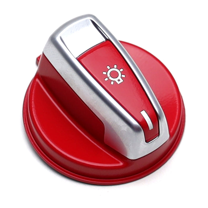 M-Sport Red Headlight Turn Knob Switch Cap Replacement For BMW E90 E92 3 Series