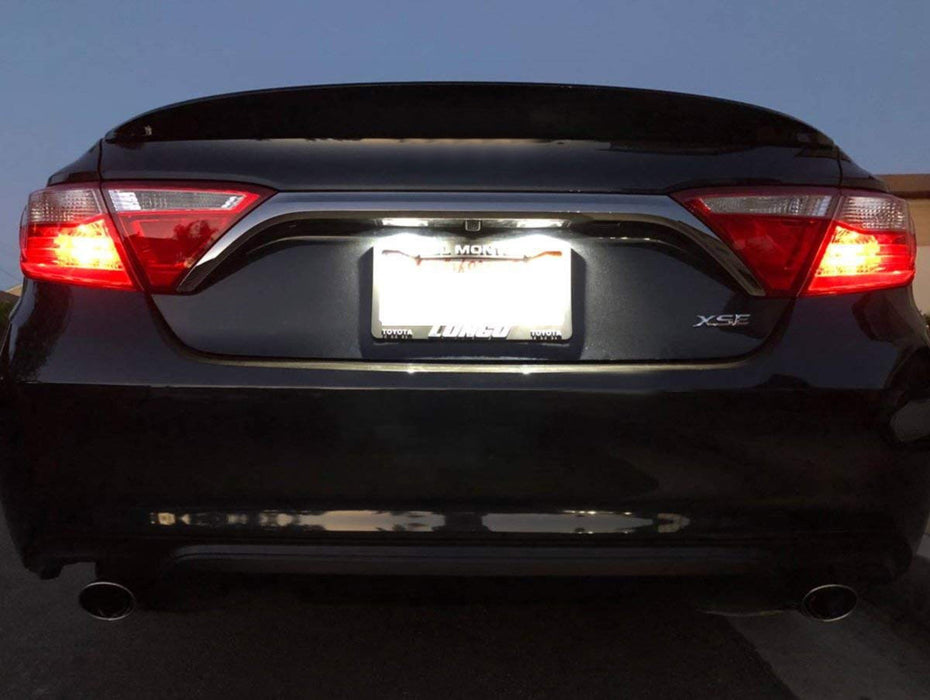 White 18-SMD Full LED License Plate Lights For Toyota Sienna Corolla Scion xB XD