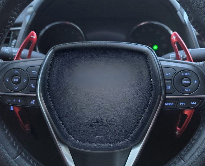 Sports Red Aluminum Larger Paddle Shifter For Toyota 09-17 Camry, 14-18 Corolla