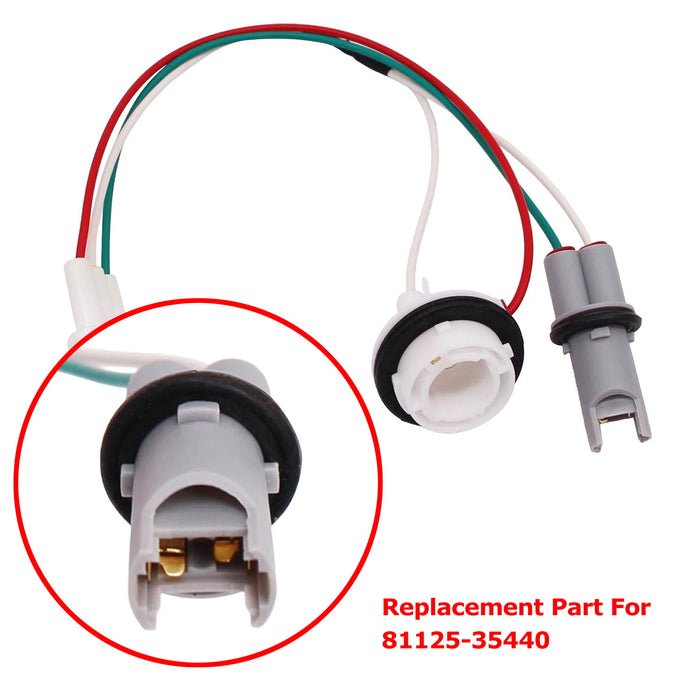 Headlight Parking Light Bulb Sockets w/ 5" Pigtail Wire For Toyota 03-09 4Runner