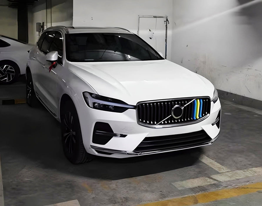 Sweden Flag Color Grille Decoration Insert Trims For 2021-up Facelift Volvo XC60