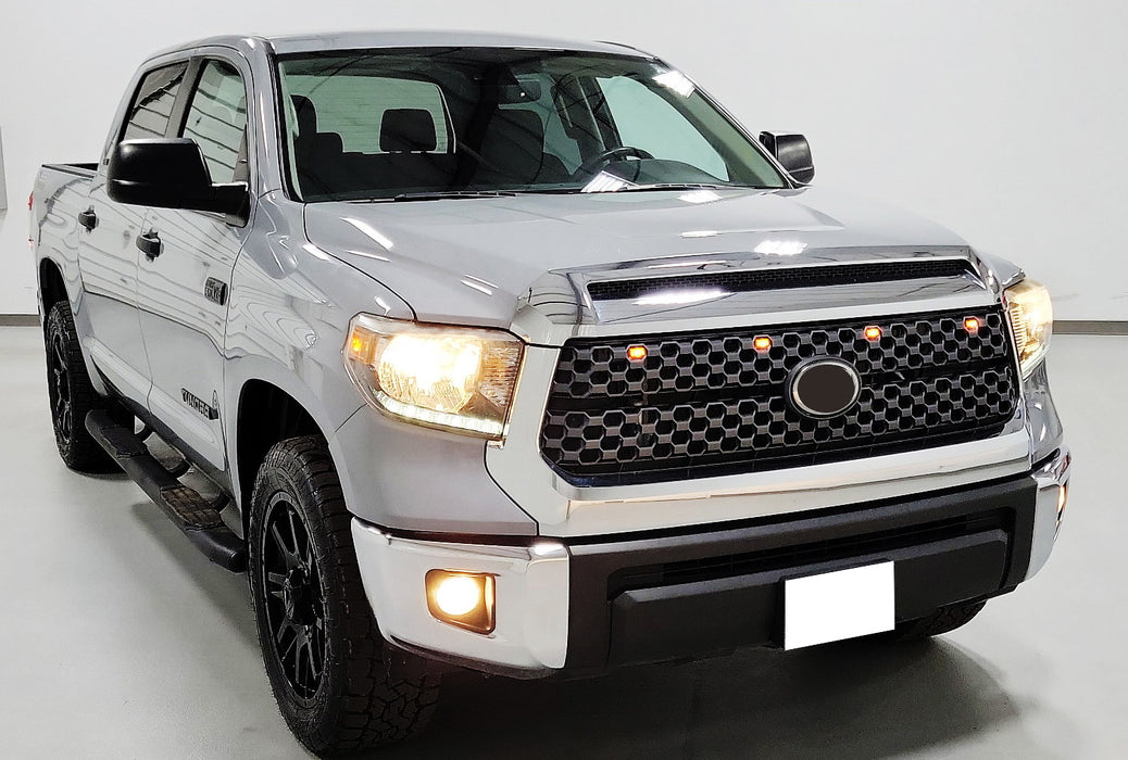 4x TRD Style Smoked White Full LED Grille Lighting Kit For 2018-21 Toyota Tundra