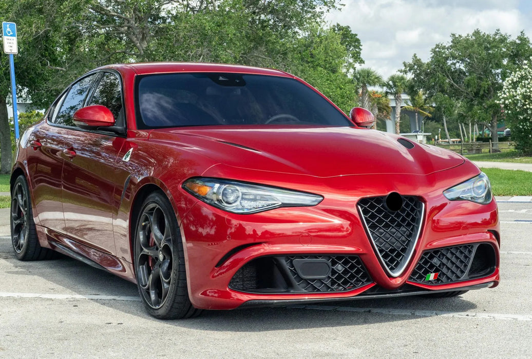 Grille Mount Italian National Flag Emblem Badge For Alfa Romeo 952 Series Giulia