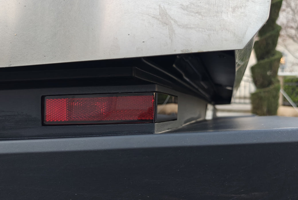 Exact Fit Rear Bumper Reflector Black-Out Smoked Cover Lens For Tesla CyberTruck