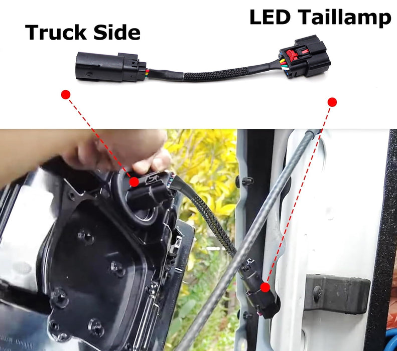 Incandescent To LED Tail Lights Conversion Wire Harness For 19-24 RAM 2500 3500