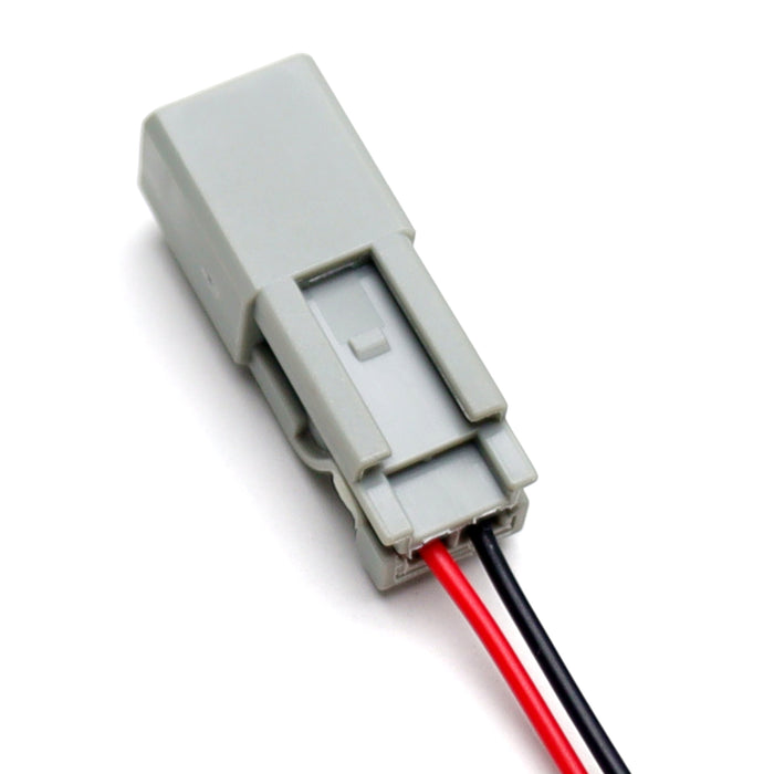 2pc 6098-0240 2-Pin 2.2mm Male Pre-Wired Adapter w/ 6" Pigtails For Acura Honda