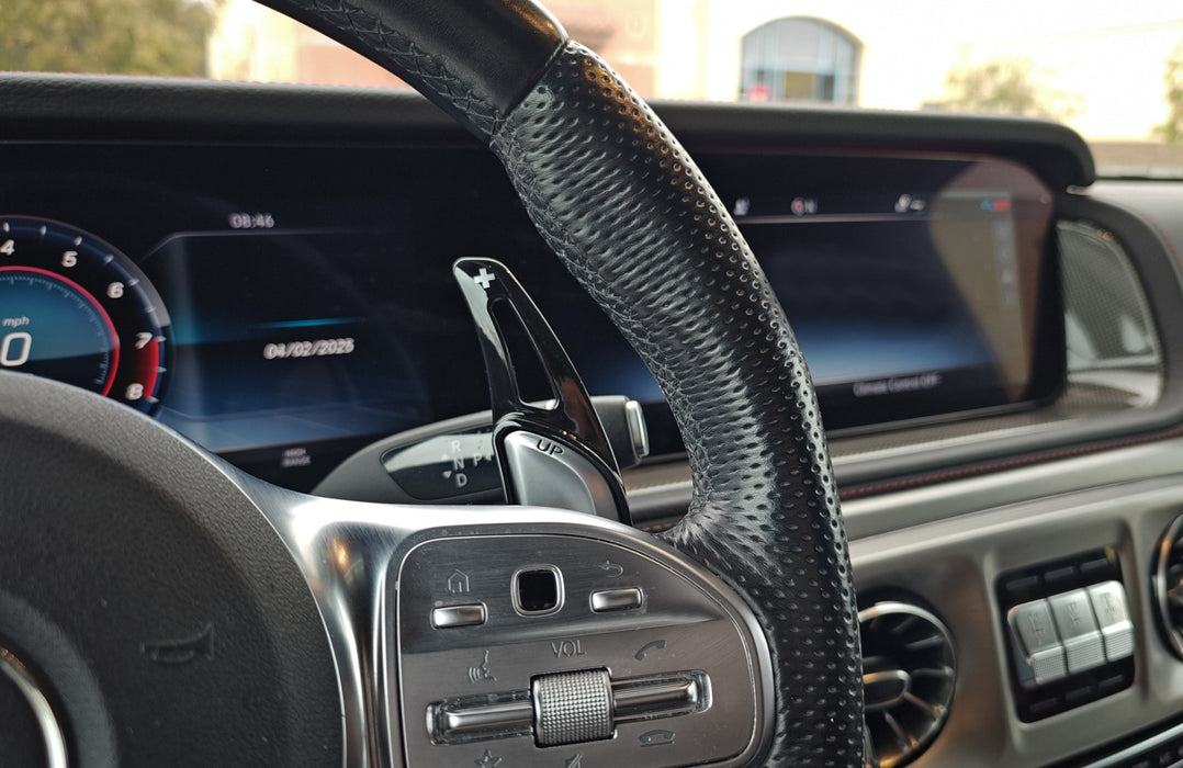 Gloss Black Finish Paddle Shifter For Mercedes AMG ONLY C E S G CLS GLC 43 53 63