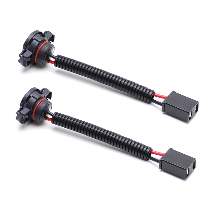 5202 To H7 Adapters Connectors Wires For Headlight Fog Light Conversion Retrofit