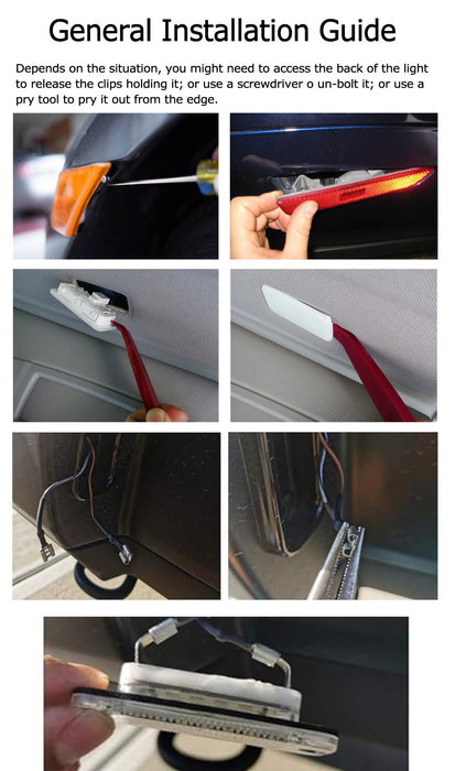 White 18-SMD Full LED License Plate Lights For Mercedes/Dodge 95-06 Sprinter VAN