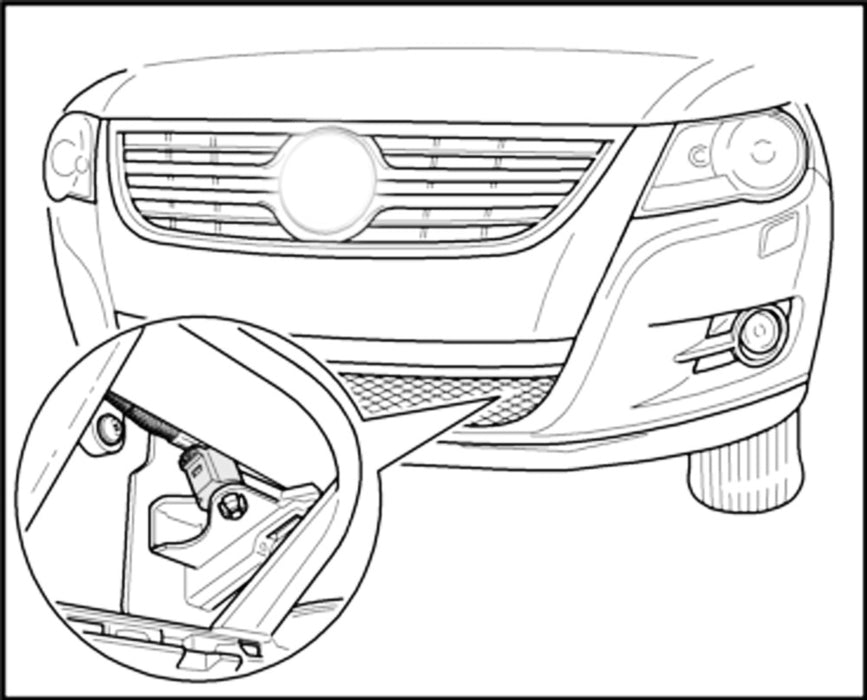 Ambient Air Temperature Sensor w/ 6" 2-Pin Connector Plug Harness For Audi or VW