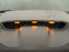 Smoked Lens Amber Full LED Hood Scoop Clearance Marker Lights For 21-up RAM TRX