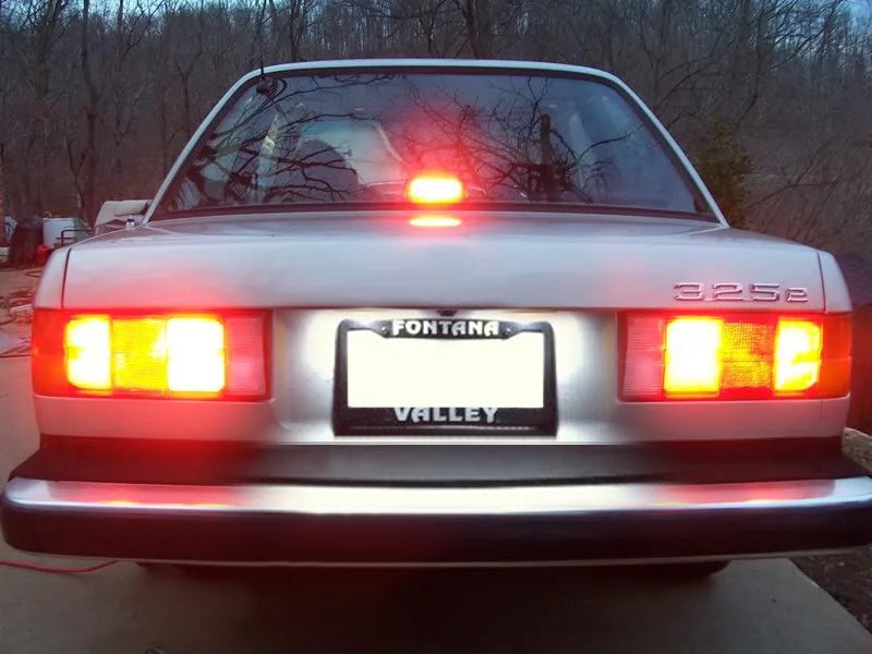 White Full LED License Plate Light Kit For BMW E30 E12 E28 E23 3 5 6 7 Series