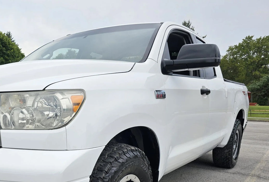 Gloss Black Side Rearview Mirror Cover Overlay For Toyota 2007-21 Tundra Sequoia