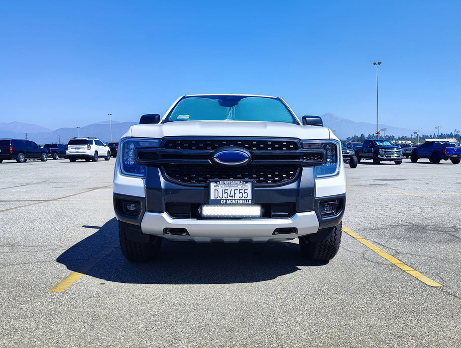 Lower Grille Fit 96W LED Light Bar Kit w/ Bracket, Relay For Ford 2024-up Ranger