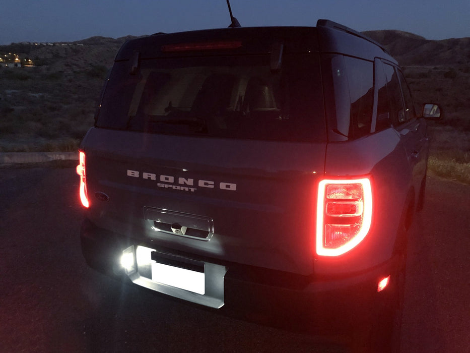 Xenon White Full LED License Plate Light Kit For Ford 2021-up Bronco Sport CX430