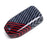 Black/Red Carbon Fiber Finish Plastic Key Fob Case Shell For Chevy GMC Truck SUV