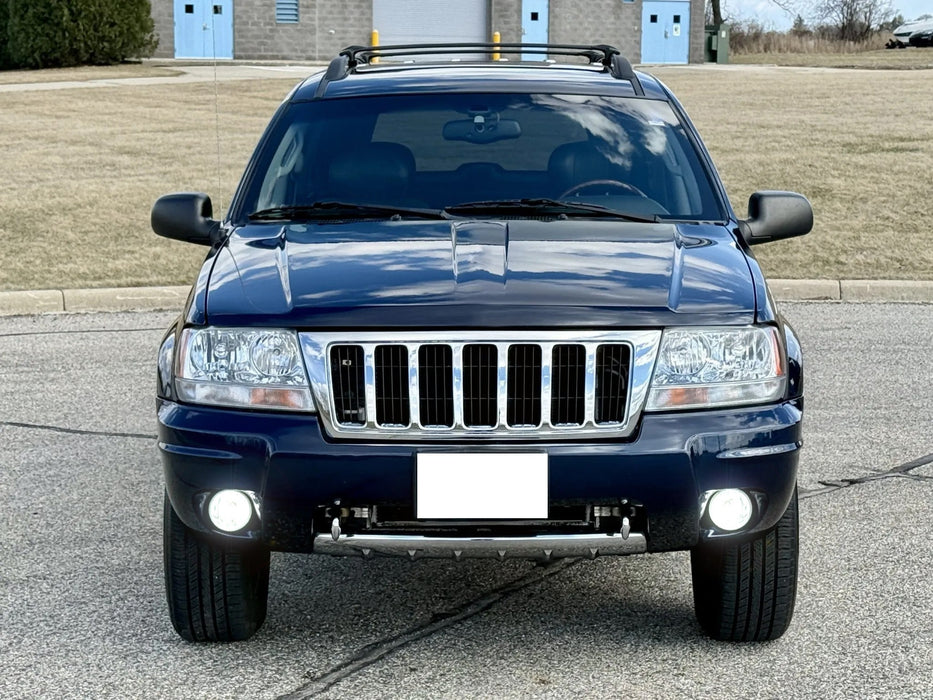 Clear Lens Fog Light Kit w/ White LED Bulb Upgrade Combo For 2004 Grand Cherokee