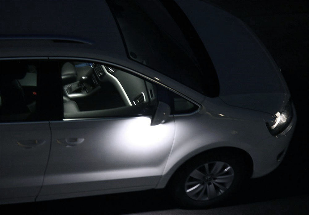 White 18-SMD Full LED Under Mirror Puddle Lights For VW MK7 Golf 7, MK3 Touran