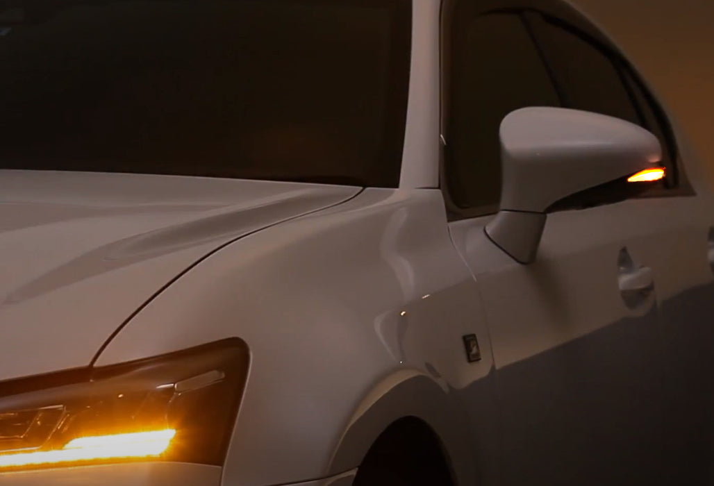 Smoked Lens Amber LED Sequential Blink Side Mirror Lights For Lexus 2010-2015 RX