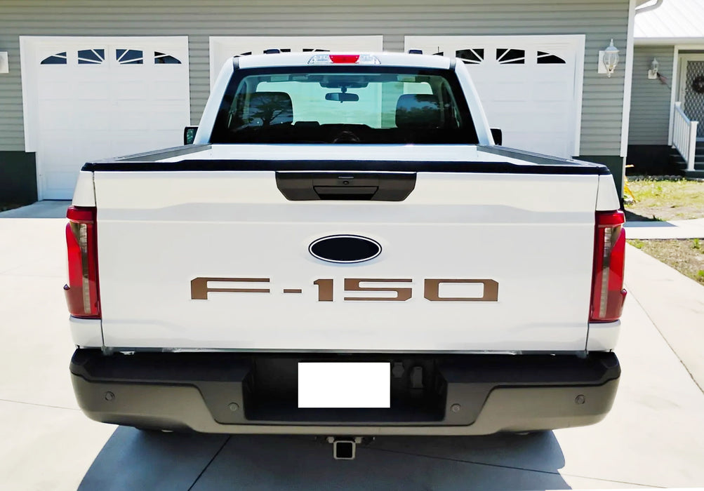 Matte Black Finish 3D Raised Tailgate Letter Pieces For 2021-up Ford F150 P702
