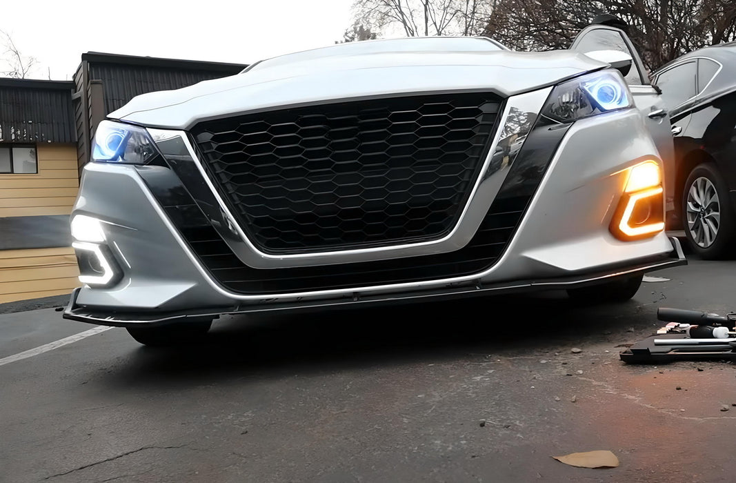 Clear Lens Turn Signal Lamp Replace White LED DRL/Amber Blinker For 19-22 Altima