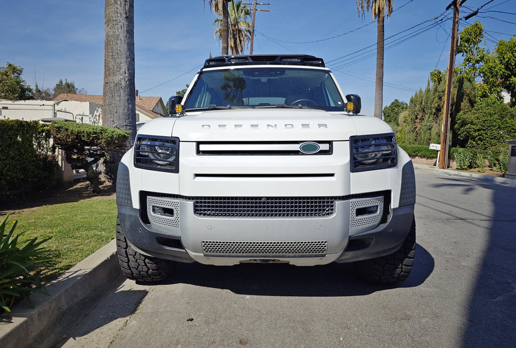 Hood Hinge A-Pillar LED Pod Ditch Light Bracket Mount For 2020-up New Defender