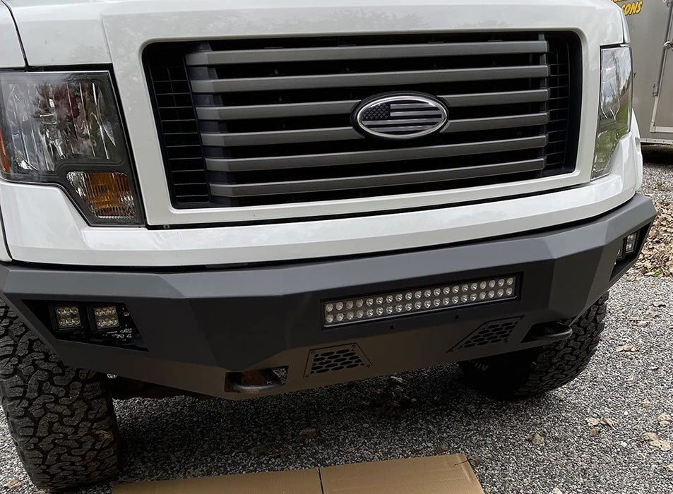 9" Black/Chrome US Flag Grille Emblem Badge For Ford F150 F250 Edge Explorer etc