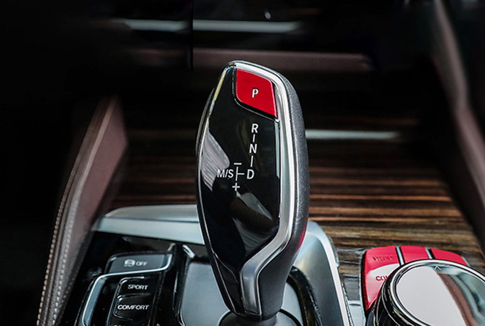 Sports Red Shift Knob P Button Cover Trim For BMW Gxx 5 7 6GT X3 X4 Standard