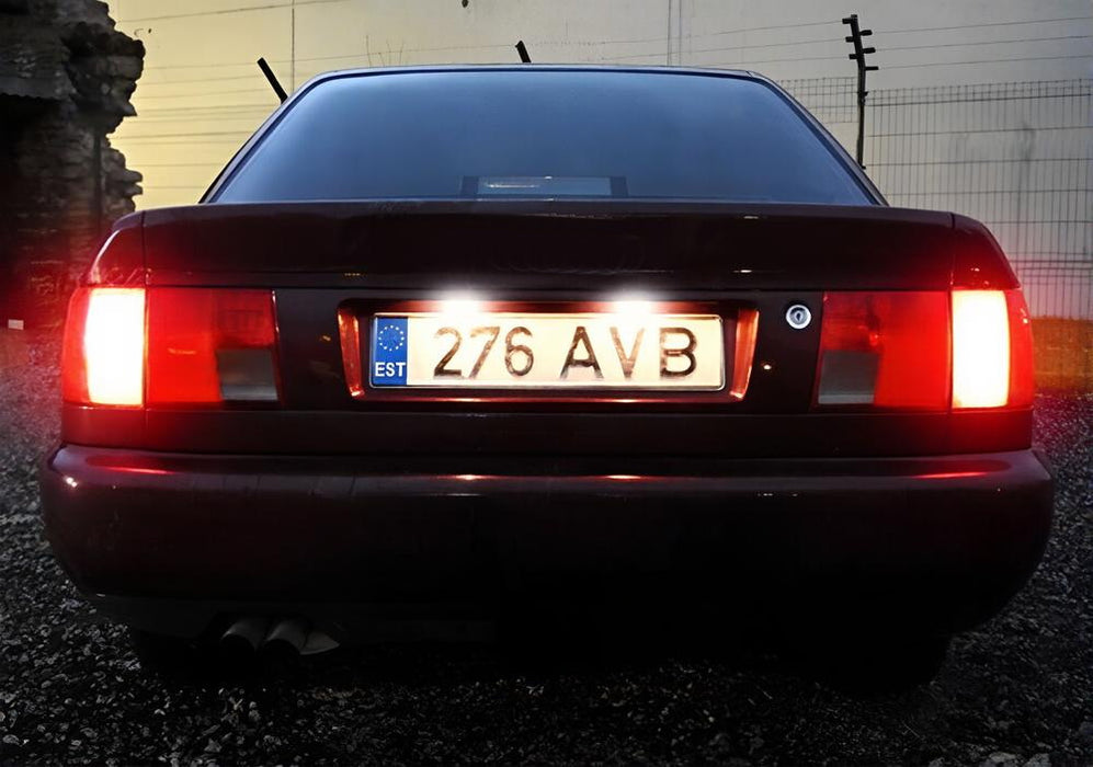 Xenon White 18-SMD Full LED License Plate Lights For Audi 80/90/100/A6 (B4, C4)