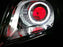 3.0" H1 Bi-Xenon Projector Lens + VW GTI Style White LED Halo Ring Shroud, Black