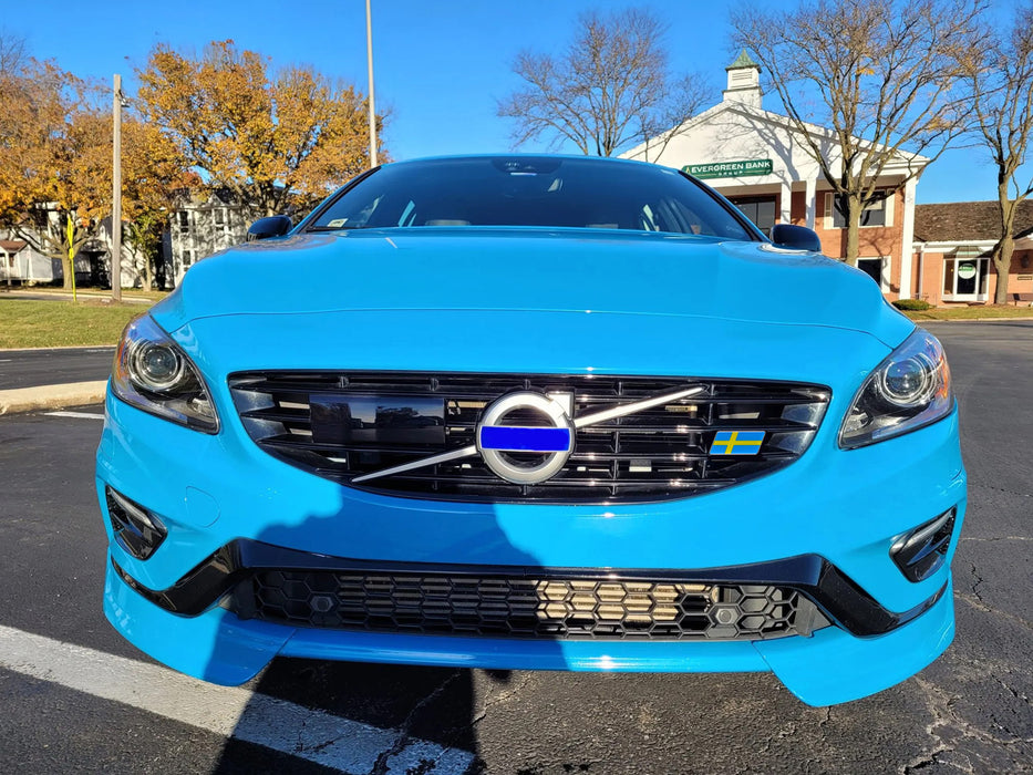 Swedish Gold Nordic Cross Grille or Trunk Emblem Badge For Volvo Saab Scania etc