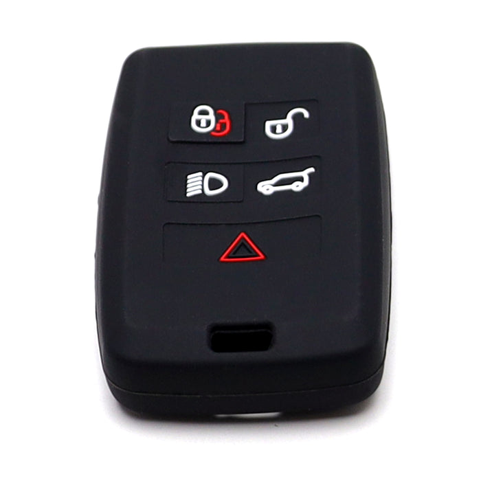 Black Soft Silicone Key Fob Cover For Land Rover 18+ Range Rover/Sport, Defender