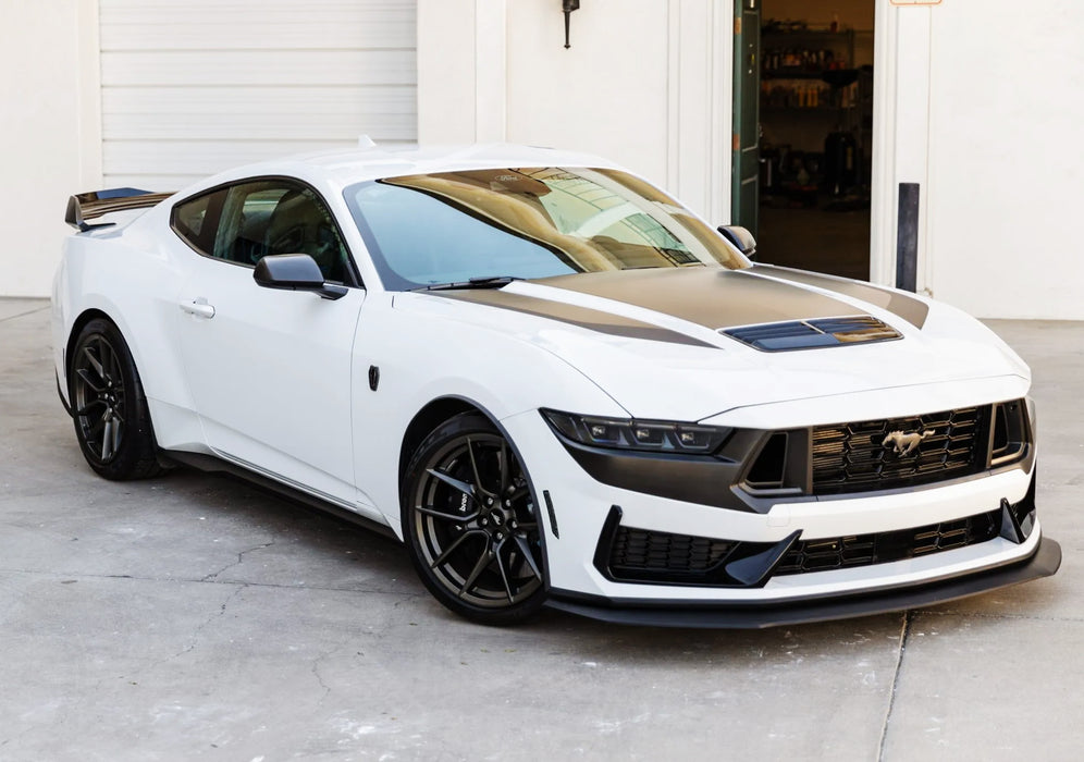 Smoke Lens Amber/Red LED Front + Rear Side Marker Light Kit For Ford 24+ Mustang