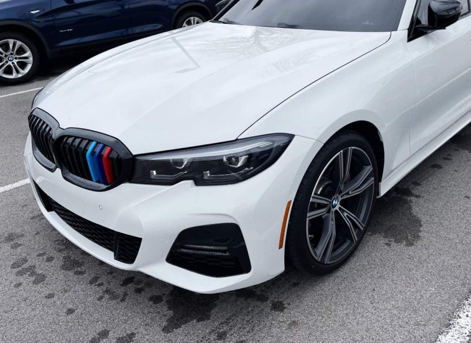 M-Color Stripe Grille Insert Trims For 25+ BMW G20 3 Series LCI Standard 8-Beam