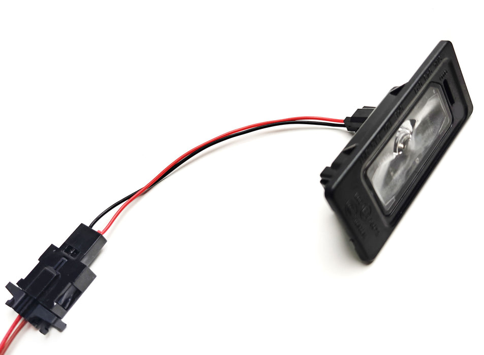 For Older Audi/VW Install Newer OEM LED License Plate Lamp Conversion Adapters