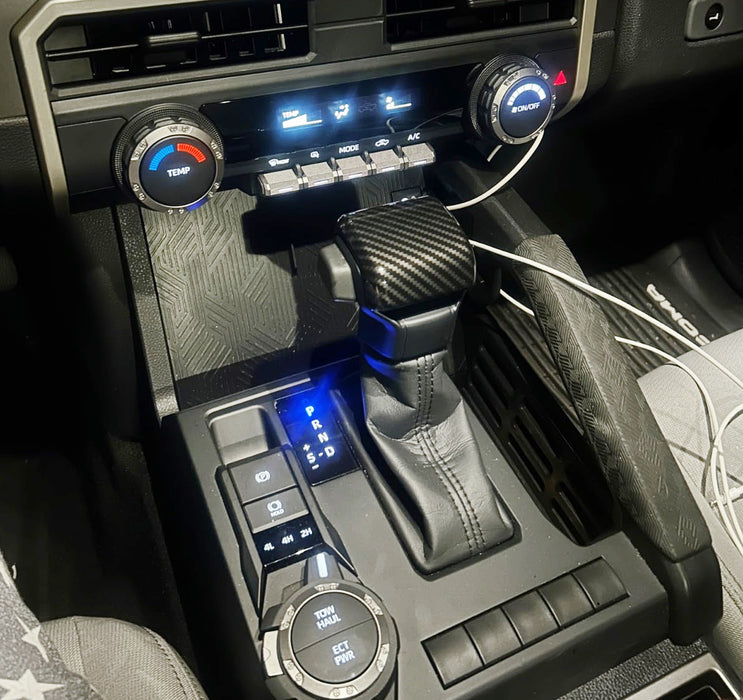 Gloss "Carbon Fiber" Shift Knob Cover Shell For New Toyota Tundra Tacoma 4Runner