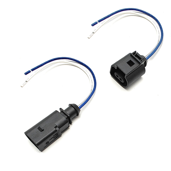 2-Way Male/Female Connectors w/ Pigtails For Audi/VW/BMW/Mini Lighting Retrofit