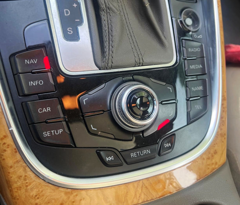 Center Console Navigation Joystick Mini Button Cover Cap For Audi A4 A5 A6 Q5 Q7