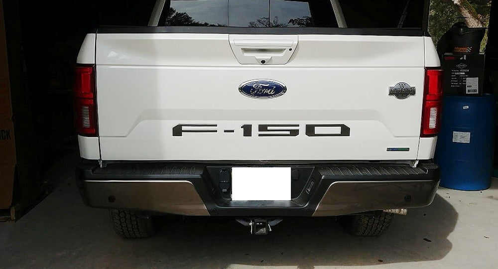 Matte Black Finish 3D Raised Tailgate Letter Pieces For 2018-2020 Ford F150 LCI